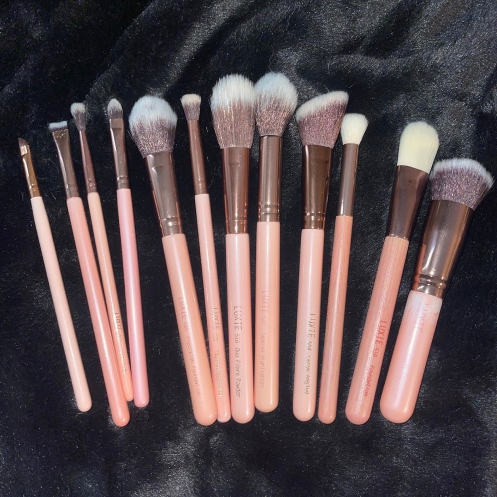 Set of 12 luxie brushes ROSE GOLD